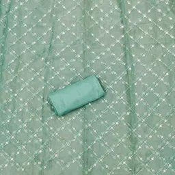 KALINI Embellished Beads and Stones Unstitched Dress Material image 4