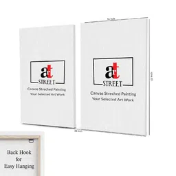 art street Floral Red Engineered Wood (Set of 2) Art Panels image 3