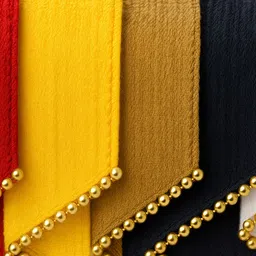 kalamatwala Lycra Blend Solid White, Black, Red, Gold, Yellow Women Dupatta image 4