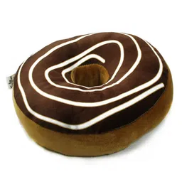 the purple tree Brown Velvet 16 x 16 Inch Donut Shaped Cushion image 1