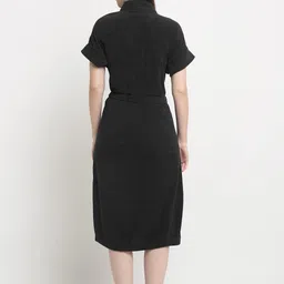creeva Black Free Size Bath Robe image 2