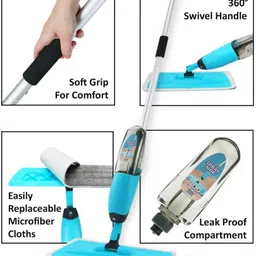 elevea Combo C334 Electric Sandwich Maker & 360° Spray Floor Mop - 15 Years Warranty Toast image 5