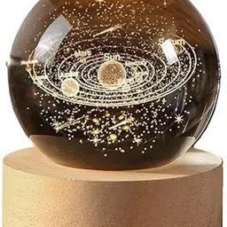 3d crystal-ball crystal Lamp with LED Table Lamp-image-24