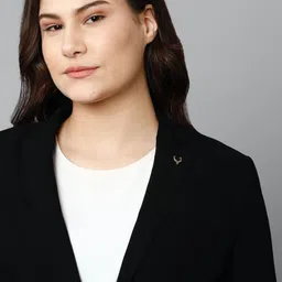 allen solly Women Solid Single Breasted Casual Blazer image 5