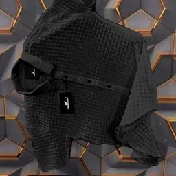 combraided Men Regular Fit Self Design Spread Collar Casual Shirt-picture-25