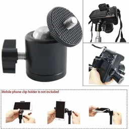 GINNI Ballhead Mount Adapter Phone holder Tripod Phone Camera Mount Ball Head Tripod Ball Head image 2