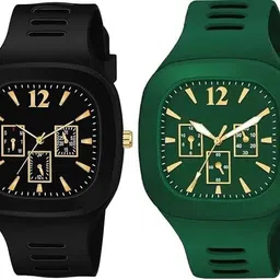 arzs Analog Watch - For Men BLACK-GREEN-picture-36