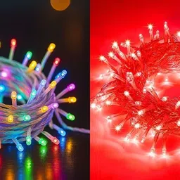 nkxik 40 LEDs 12 m Multicolor Steady String Rice Lights-picture-12