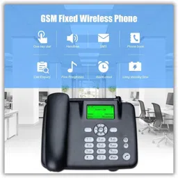 drumstone GSM Wireless Desk Phone with SIM Support Cordless Landline Phone with Answering Machine image 3