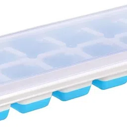 feednix Plastic Lid Food Grade Matrial-Assorted Color (Pack of 2) Multicolor, Red Plastic, Silicone Ice Cube Tray image 4
