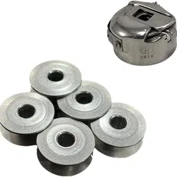 subjay Bobbin case with 5 Bobbins for Power Direct drive Sewing machines) Metal Bobbins-picture-18