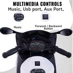 oh baby by flipkart kids 8798 DUAL BATTERY BIKE,RIDE ON ,WHEEL FULL OF LED LIGHT Bike Battery Operated Ride On image 3