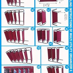 kolica A6 Black PVC Collapsible Wardrobe image 4