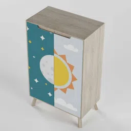 boingg! - a happy start Custard Apple Kids Storage Cabinet in Blue Colour image 3
