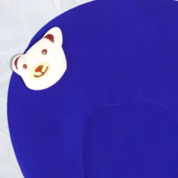 shishi Mustard Seeds, Microfibre Baby Pillow Pack of 1 Smiley Teddy Pillow For Baby image 3