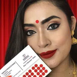 PERPAA Premium Kumkum Set Of 16 Velvet Sticker Kumkum Bindi Box - Red - Black - Dark-Maroon - Light-Maroon image 5