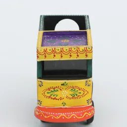 ons interior industry Hand Painted Decorative Unique Purple Roof Wooden Truck image 5