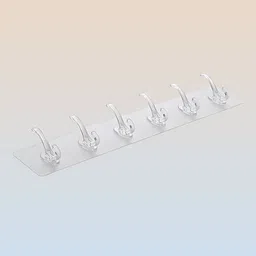 All Purpose Self-Stick 6 Hook Adhesive Hook Hook 12-image-0