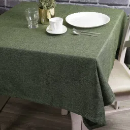 the conversion Premium (40x40) Green Jute Table Cloth image 1