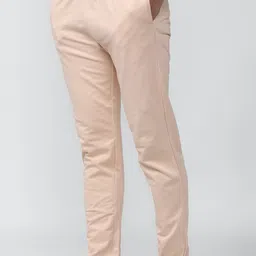 peter england Men Solid Pink Track Pants image 3