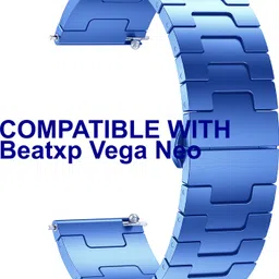 ACM Watch Strap Metal Steel 22mm for Beatxp Vega Neo Smartwatch Blue M37 Smart Watch Strap-picture-29