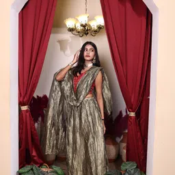 vniwik Geometric Print Stitched Lehenga Choli image 3