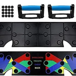 vaculace Push Up Board System - Body Building Muscle Board Multifunction Exercise Workout Training Press Up Board Equipment for Home Gym Fitness Fitness Accessory Kit Kit image 2