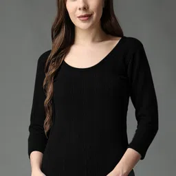 FF Thermal Warmer Vest for Women Ultra Soft 3/4 Sleeves Scoop Neck Winter Innerwear Women Top Thermal-picture-16