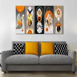 wens Nordic Abstract Multicolour MDF Art Panels-picture-11