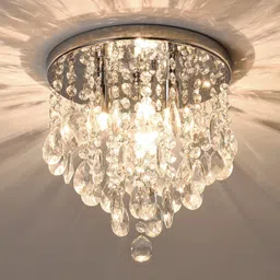 kabhaveneshu craft Modern Ceiling Light LED Crystal Jhoomar Chandelier for Living Room Chandelier Ceiling Lamp-picture-41
