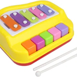 hk Musical Xylophone and Piano, Non Toxic, Non-battery for Kids & Toddlers - Multi-picture-10