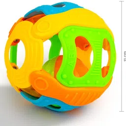 zokato Chime Rattling Ball with Rattling Sound, Colorful Rattle Toy Rattle image 3