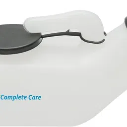 complete care Male Urine Pot with Lid 1000ml Plastic Urinal Bottle for Men, Portable, Reusable Urine Pot image 4