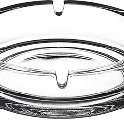 pasabahce Ashtray Glass Round Cigar Cigarette Table top Ash Tray Indoor Outdoor(Pack of 1) Clear Glass Ashtray-picture-10