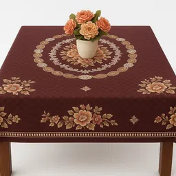 gupta home decor Cotton 4 Seater Printed Table Cover image 3
