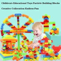 sharvil Building Block Best Toy Age 6, 7, 8, 9, 10, 11, 12 Years Kids Boys Girls 60 PCS image 1