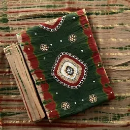 drashti creation Unstitched Cotton Blend Salwar Suit Material Embellished-picture-19