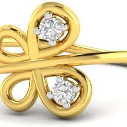 avsar Chetna 18kt Diamond Yellow Gold ring image 4