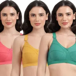 avyaya beauty Pack of 3 Women Full Coverage Non Padded Bra-picture-26