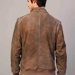 Saint G Water Resistant Leather Jacket image 4