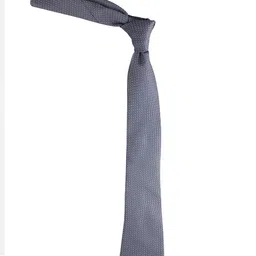 kavove KOVOVE Men Grey Woven Design Broad Tie image 3