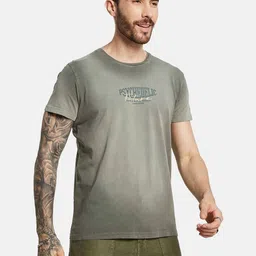 Octave Men Typography Printed Round Neck T-shirt image 4