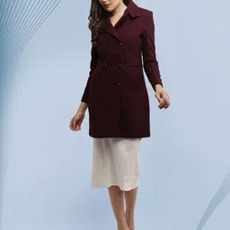 roadster Wool Solid Coat For Women-picture-14