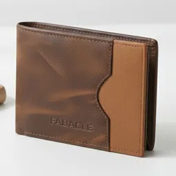 fabacle Men Trendy, Casual Brown, Tan Artificial Leather Wallet-picture-15