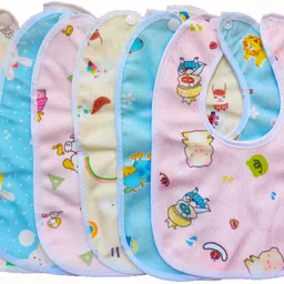 flipzon Cotton Bibs Pack of 6 Multicolor-picture-10