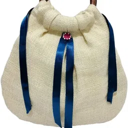 Women White, Blue Wristlet-image-5