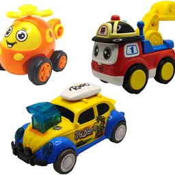 vaniha Unbreakable Four-Wheel Drive Friction Powered Diecast Toy Set-E108-picture-19