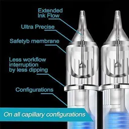 shield plus 3RL,7RL,5RS,9RS Cartridge Tattoo Needles for Tattoo Machine - 5pcs Each Disposable Round Shader, Round Liner Tattoo Needles image 2