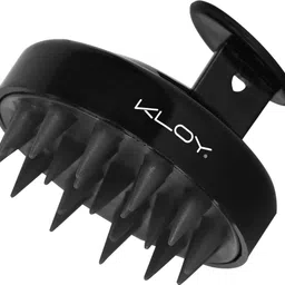 kloy Round Hair Scalp Massager Shampoo Brush with Soft Bristles Anti Dandruff- Black-picture-21