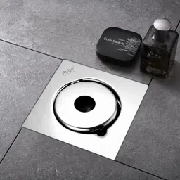 ruhe Floor Stainless Steel Push Down Strainer image 1